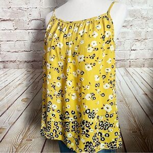 Cabi sleeveless floral leopard cami blouse